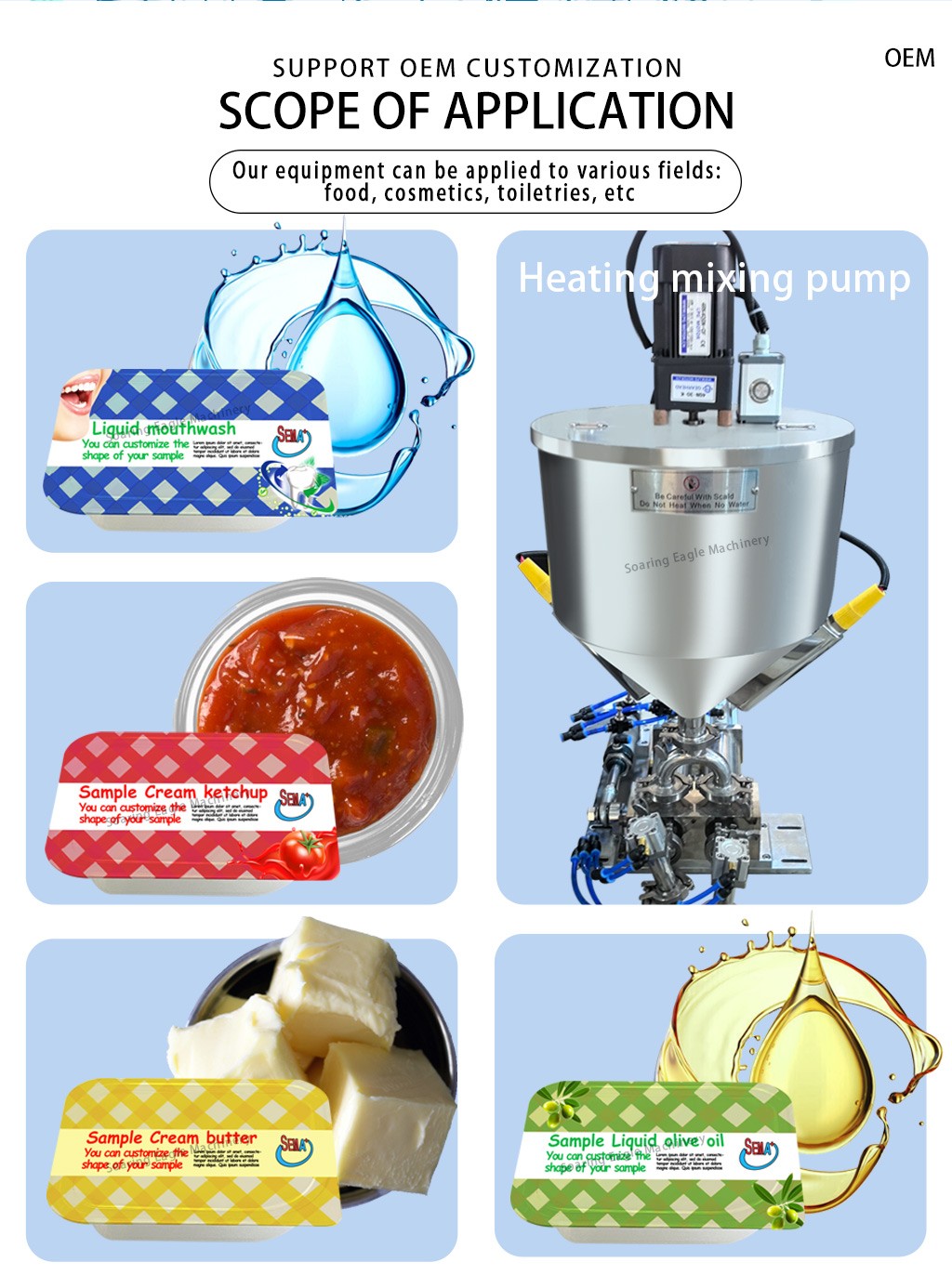 Automatic Cream Paste Tomato Sauce Plastic Filling Sealing Blister Packing Machine