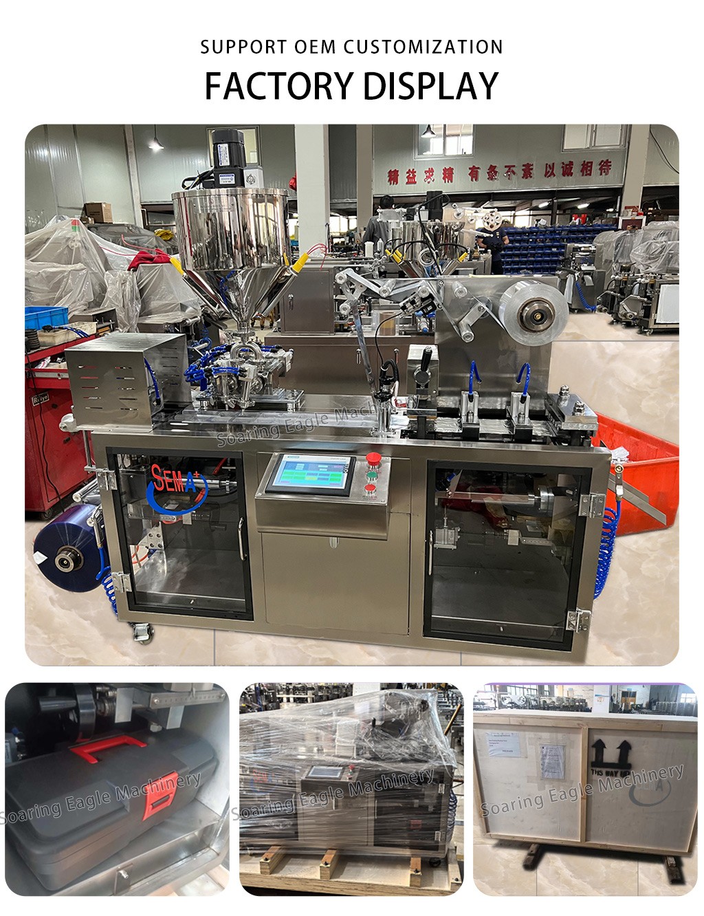 Automatic Cream Paste Tomato Sauce Plastic Filling Sealing Blister Packing Machine