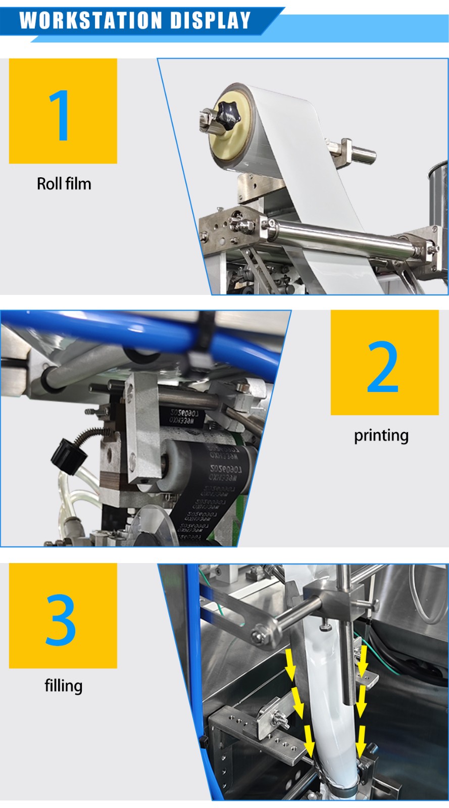 Liquid Pouch Filling Powder Honey Olive Oil Food Shampoo Spice Cooking Oil Irregular Sachet Packing Machine