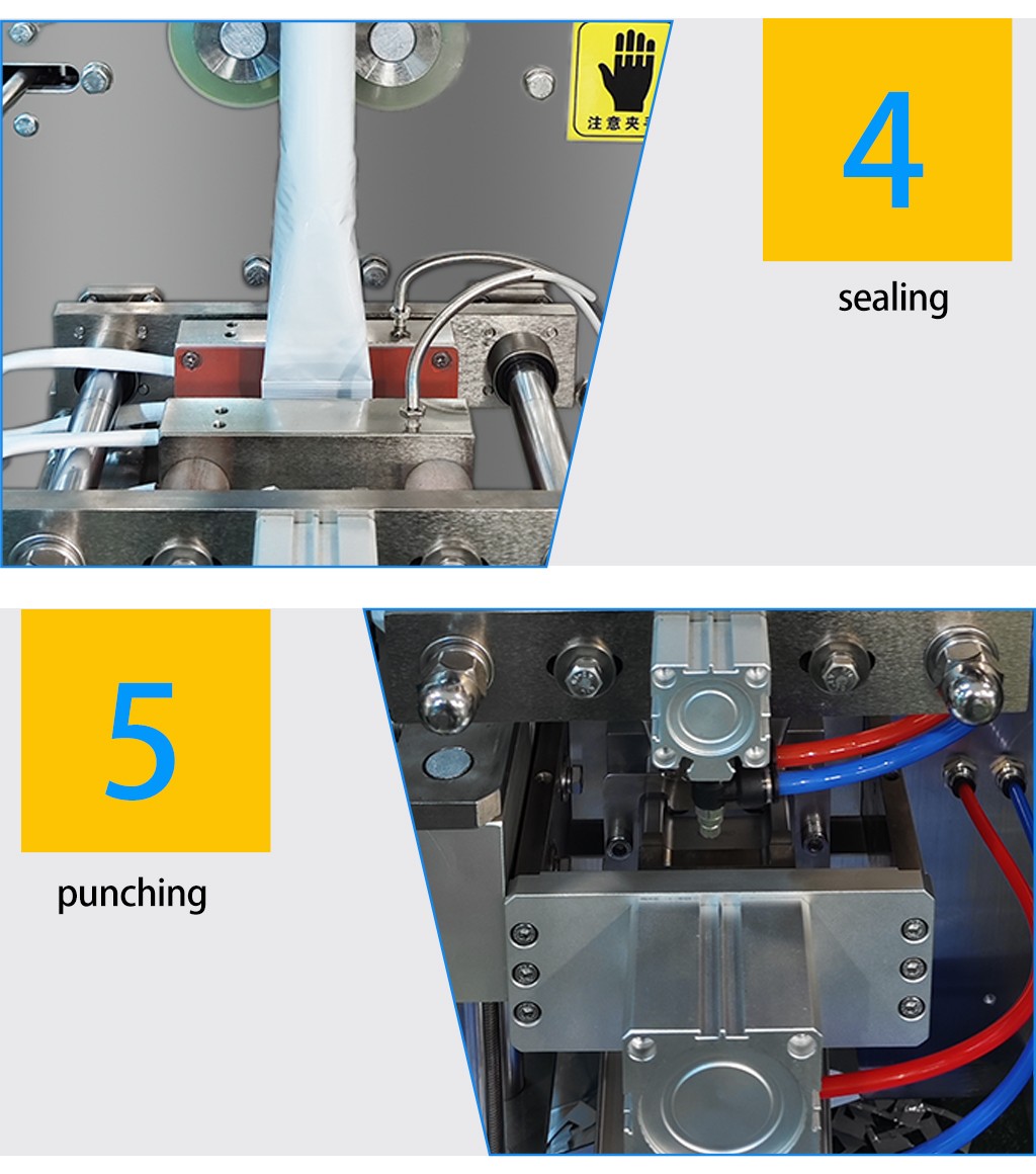 Liquid Pouch Filling Powder Honey Olive Oil Food Shampoo Spice Cooking Oil Irregular Sachet Packing Machine
