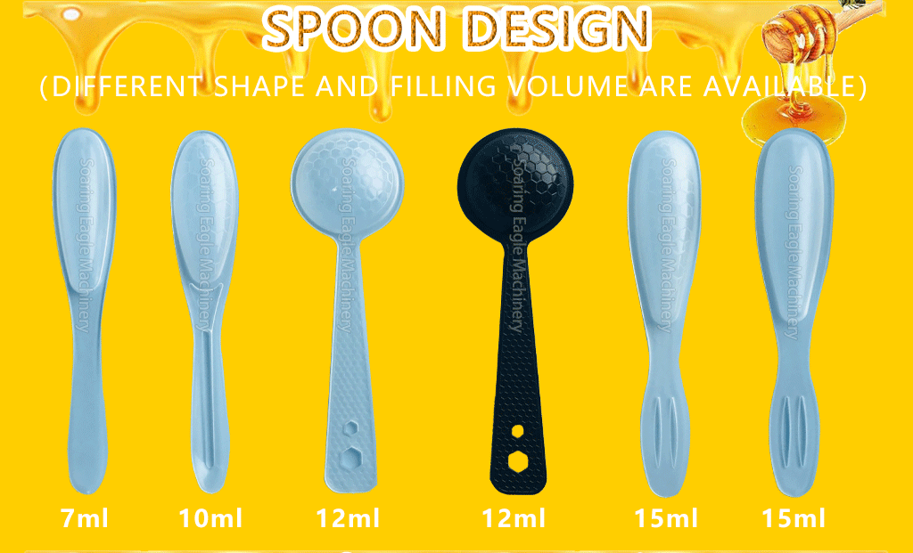 High Accuracy Automatic Small Honey Spoon Filling Sealing and Packing Machine