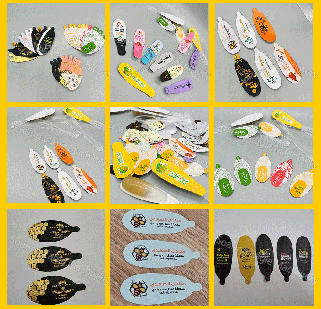 Linear Type Customized Honey Spoon Filling and Sealing Machine Packing Machine