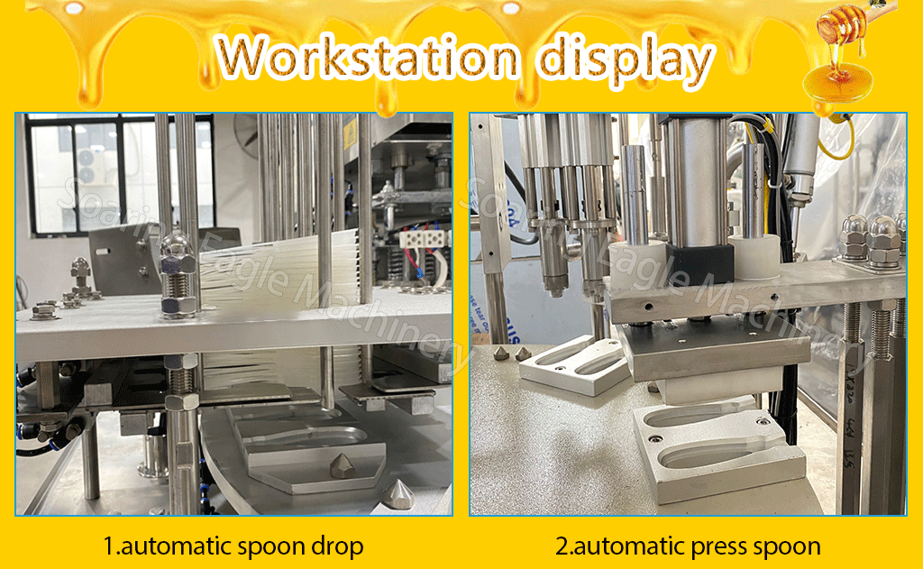 Linear Type Customized Honey Spoon Filling and Sealing Machine Packing Machine