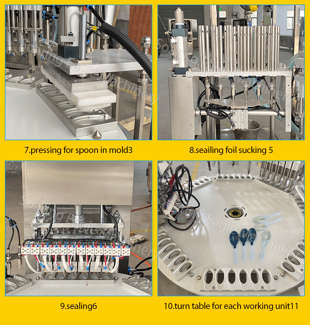 Linear Type Customized Honey Spoon Filling and Sealing Machine Packing Machine