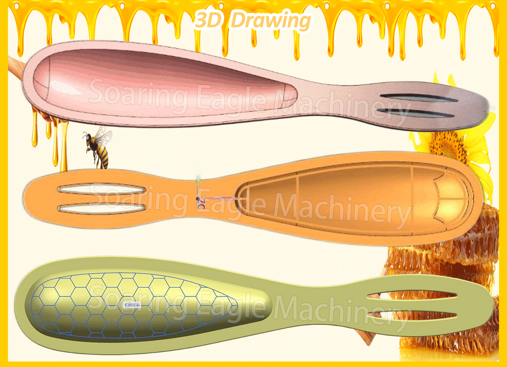 Linear Type Customized Honey Spoon Filling and Sealing Machine Packing Machine