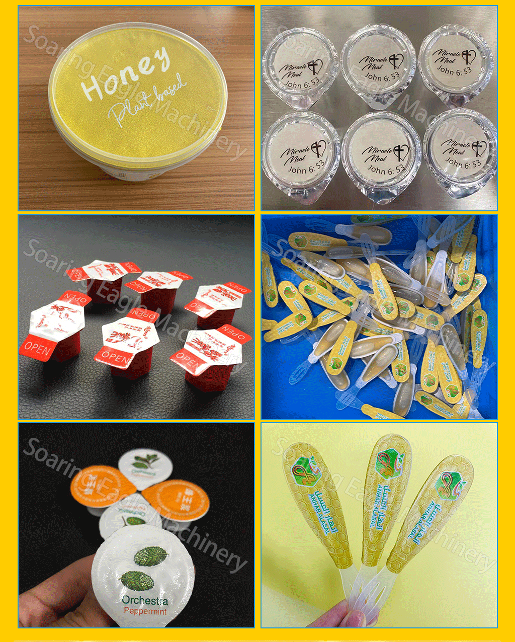 Automatic Rotary Cup Discal Filling Capping Sealing Machine for Yogurt Juice Sugar Honey Ice Cream Jelly Filling Machines