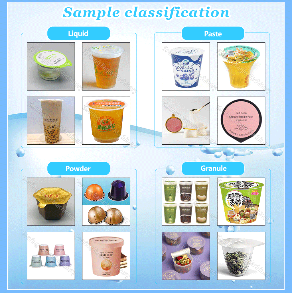 Rotary Automatic Tea Cup Filling and Sealing Machine Plastic Cup Druit Jam Noodles Mayonnaise Ketchup Filling Sealing Machine