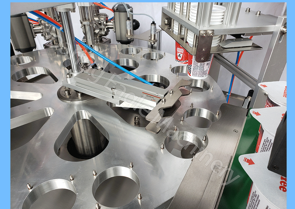 Rotary Automatic Tea Cup Filling and Sealing Machine Plastic Cup Druit Jam Noodles Mayonnaise Ketchup Filling Sealing Machine
