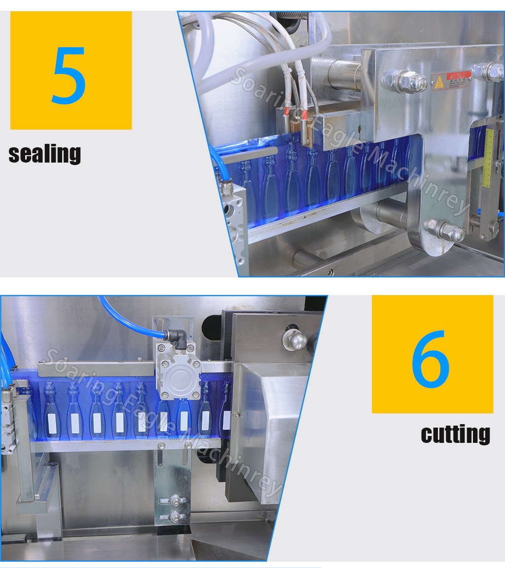 High Quality Automatic Thermoforming Plastic Cosmetic Essence Ampoule Oral Liquid Filling Sealing Machine