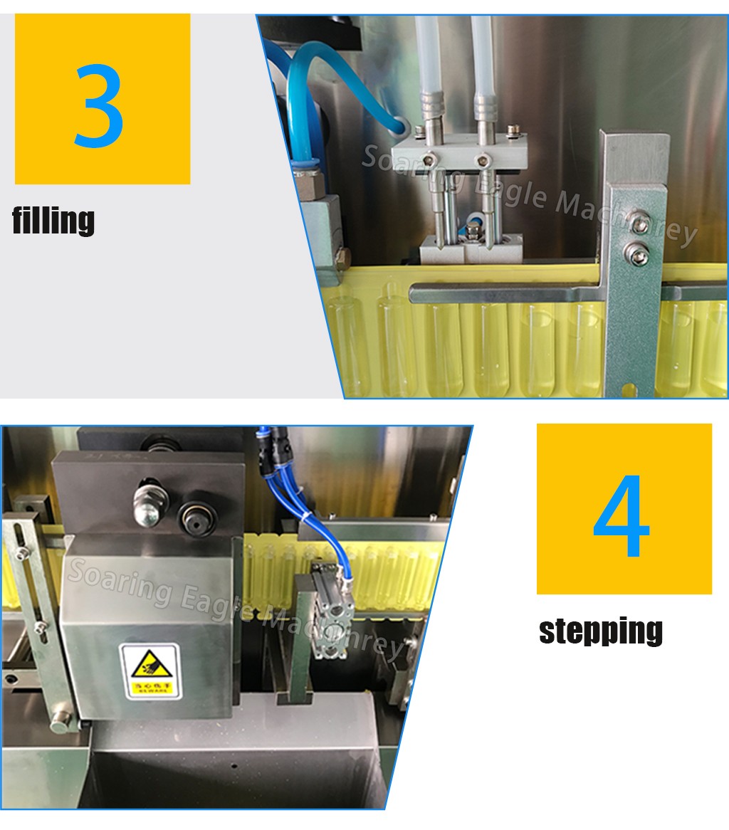 Food Supplement Honey Vitamin Oral Liquid Vial Tube Filler Small Plastic Ampoule Form Fill Seal Machine