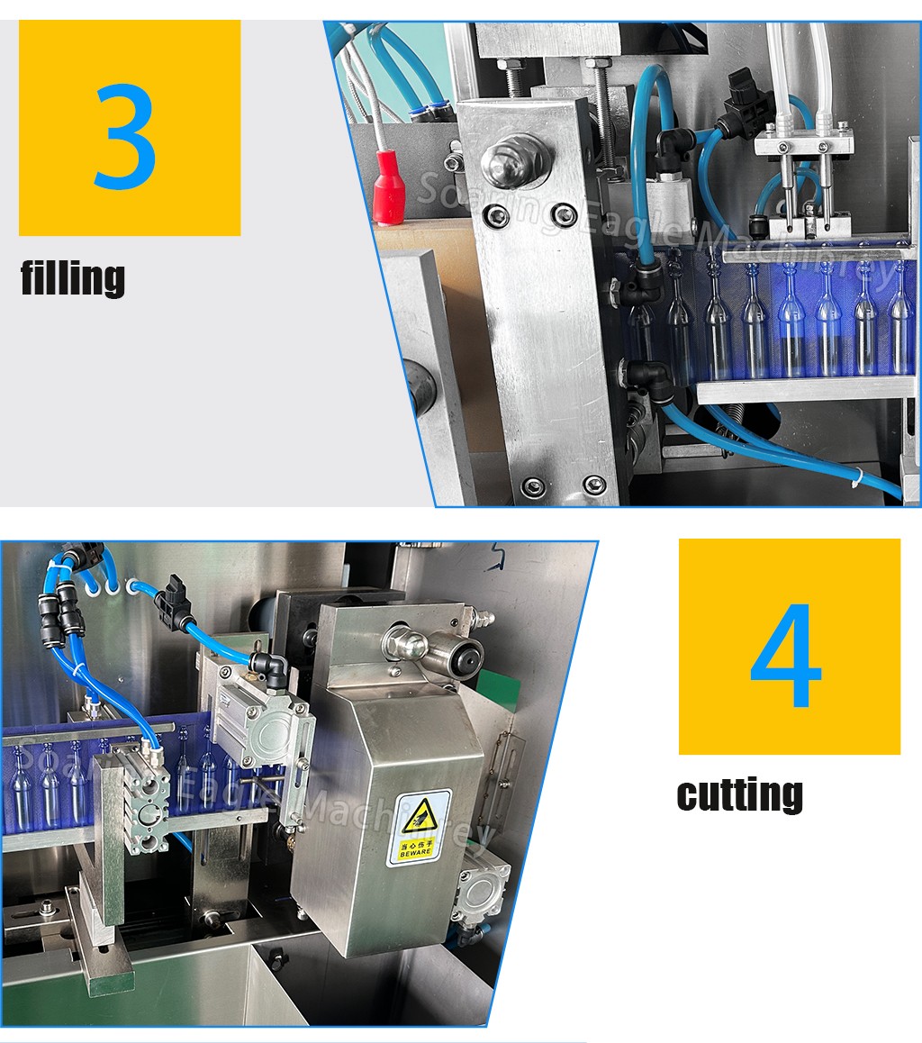Automatic Food Filling Machine for Honey Jam Oil Vinegar Sachets Easy Snap Packaging