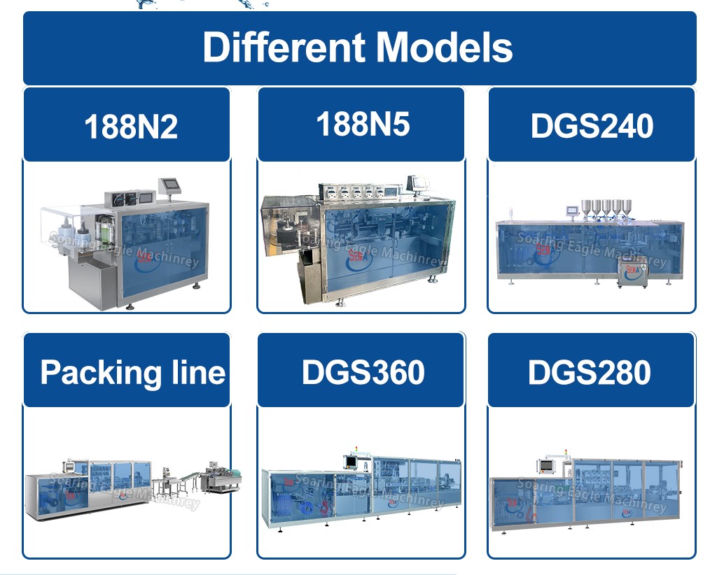 Full Automatic Flat Plate Filling Sealing Liquid Blister Packing Machine