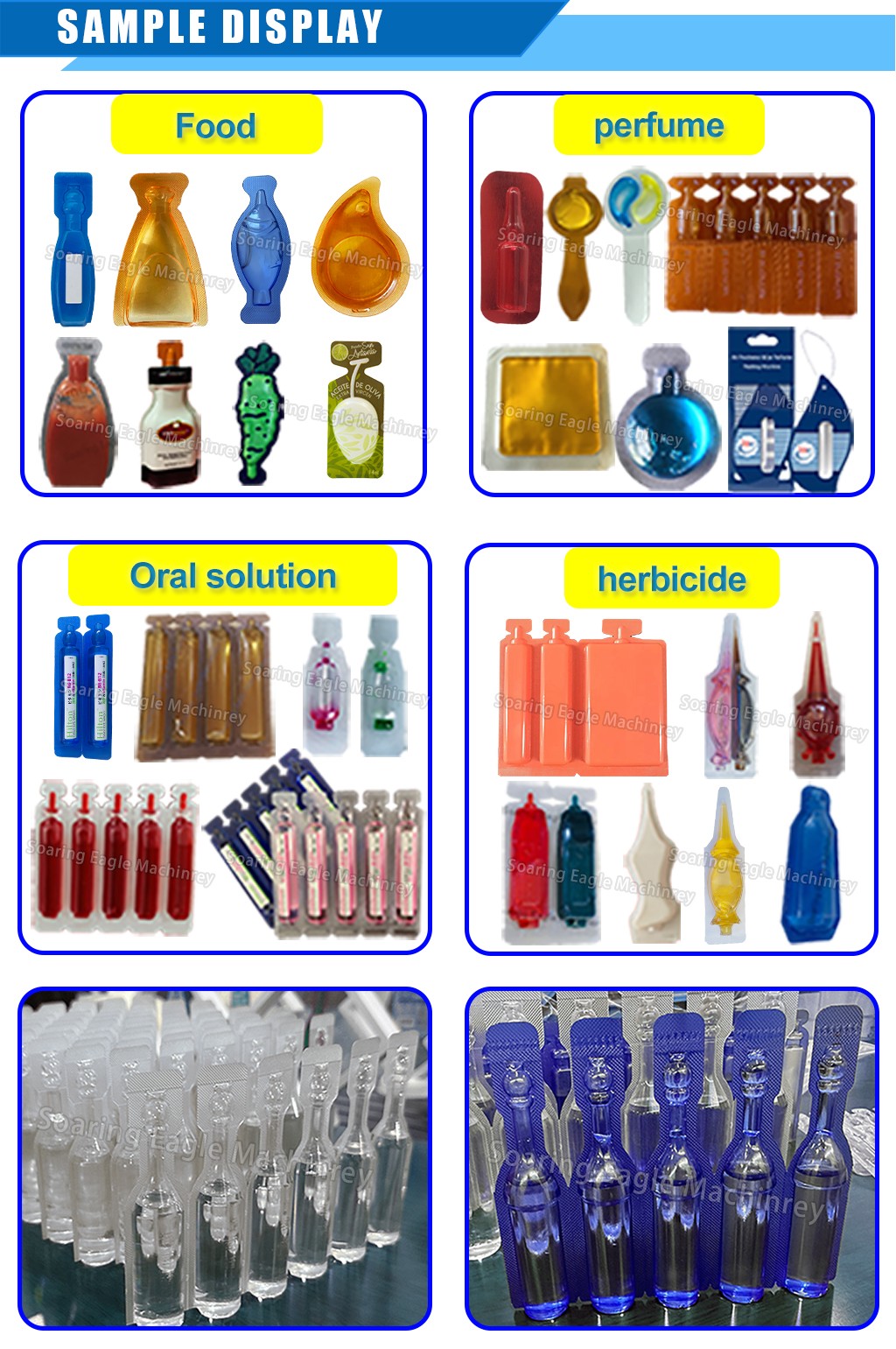 Full Automatic Flat Plate Filling Sealing Liquid Blister Packing Machine