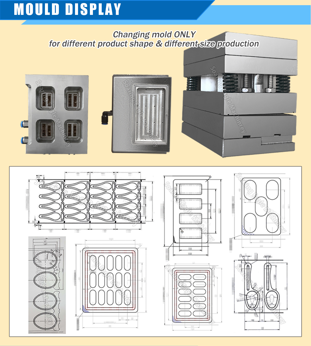 Full Automatic Chocol Jam Butter Mayonnaise with Seeds Blister Form Fill Seal Packaging Blister Pack Machine for Honey