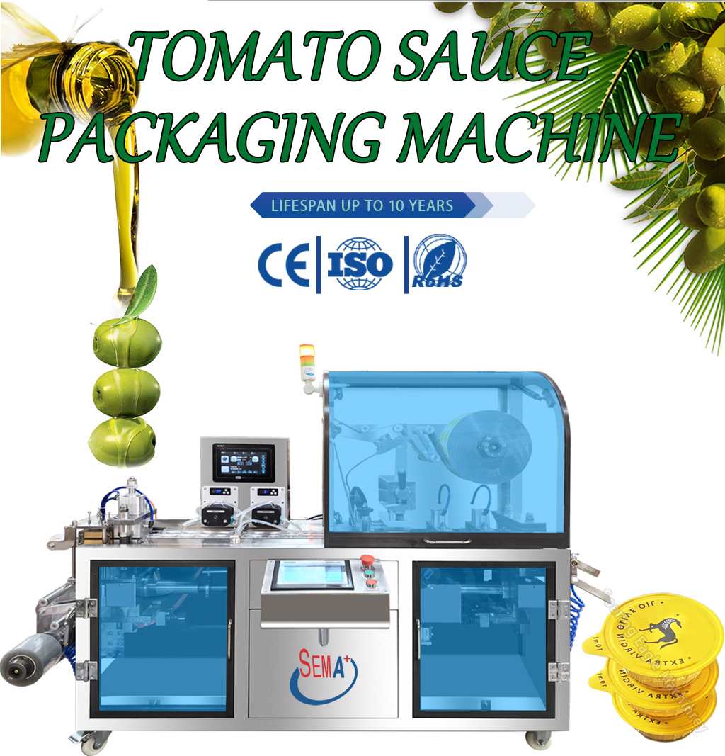 Fully Automatic Double Pump Tomato Sauce Jam Chocolate Honey Blister Packaging Machine Filling Machine