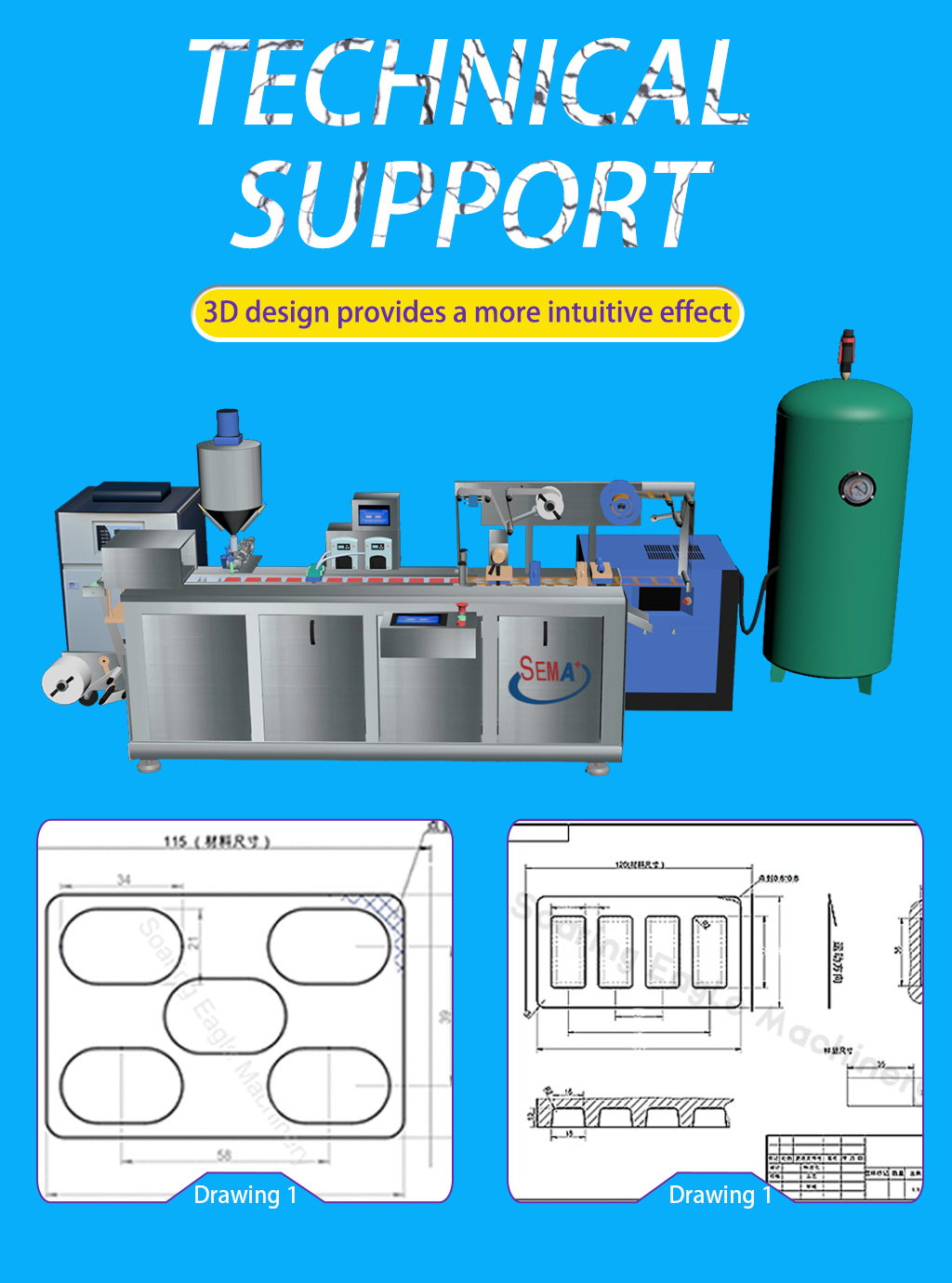 Automatic Small Vanilla Sauce BBQ Mayonnaise Sauce Blister Packing Machine