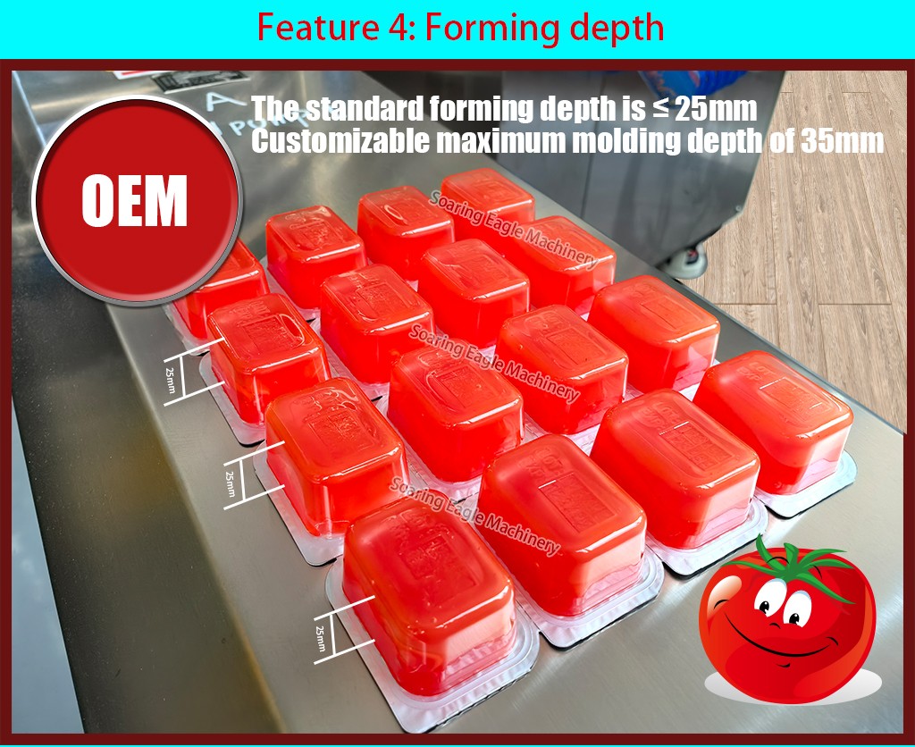 Automatic Blister Food BBQ Sauce Heart-shaped Honey Cream Chocolate Liquid Blister Filling Sealing Blister Packaging Machine