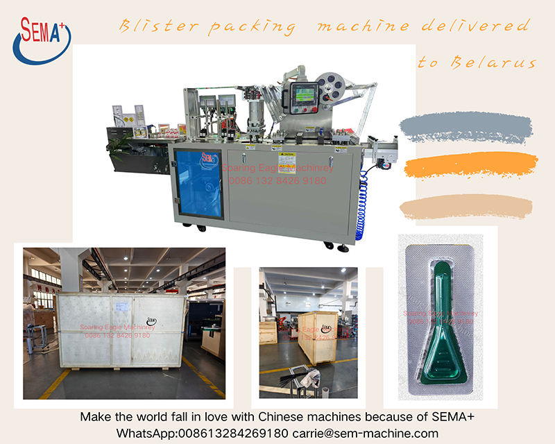 Blister packing  machine delivered to Belarus