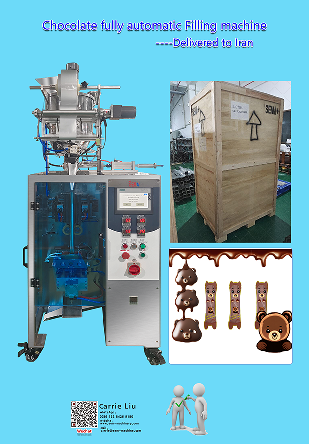 Chocolate fully automatic Filling machine Delivered to Iran Chocolate fully automatic Filling machine Delivered to Iran