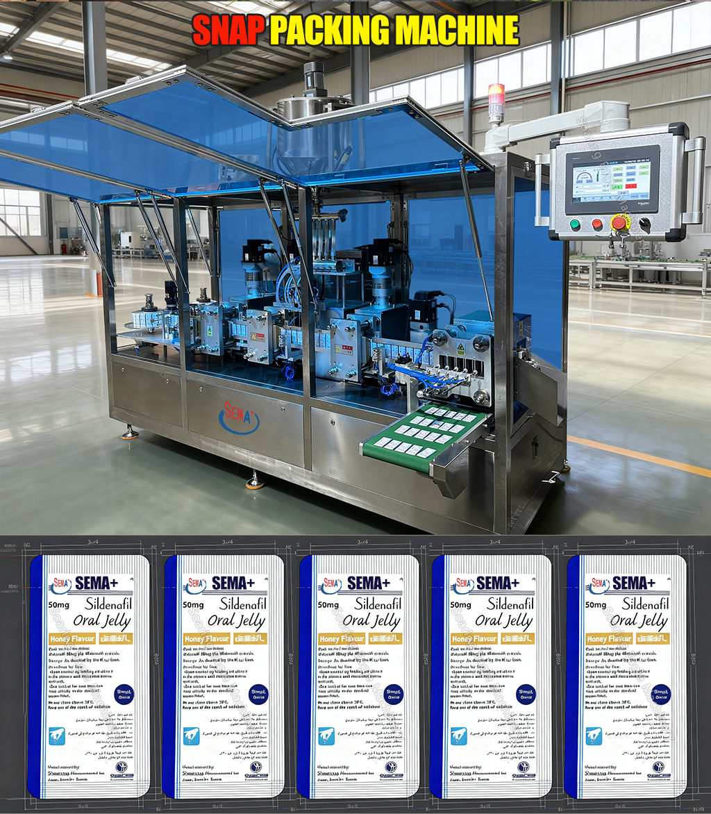 High-speed Easy Snap Open Packing Machine Honey Sachet Machine Easy Snap Packing Machine