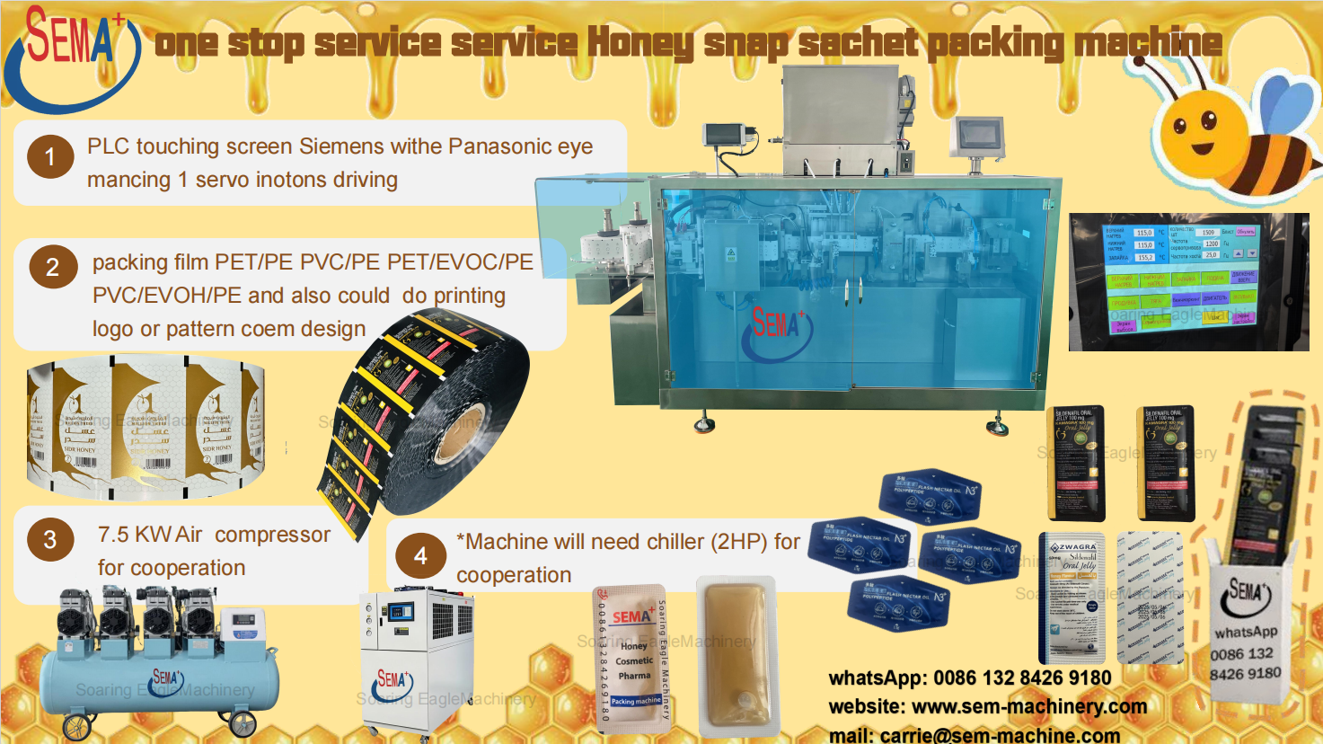 honey snap sachet packing machine one-stop service honey snap sachet packing machine one-stop service