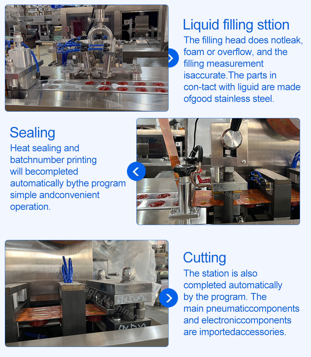 Automatic Plastic Full Sealing Ketchup Peanut Butter PLC Control Chocolate Truffles Honey Blister Packing Machine Automatic Plastic Full Sealing Ketchup Peanut Butter PLC Control Chocolate Truffles Honey Blister Packing Machine