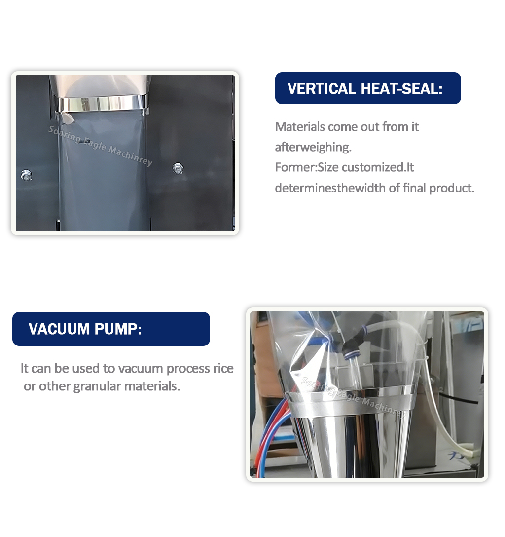 Peanut Ffs Portable Bags And Industry Sachet Spices Home Electric Snack Food Vacuum Sachet Packaging Machine