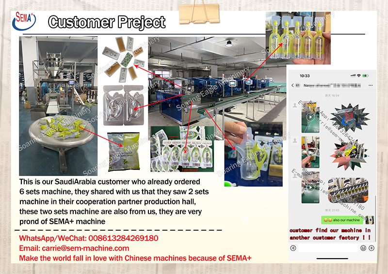 This is our Saudi Arabia customer who already ordered 6 sets machine