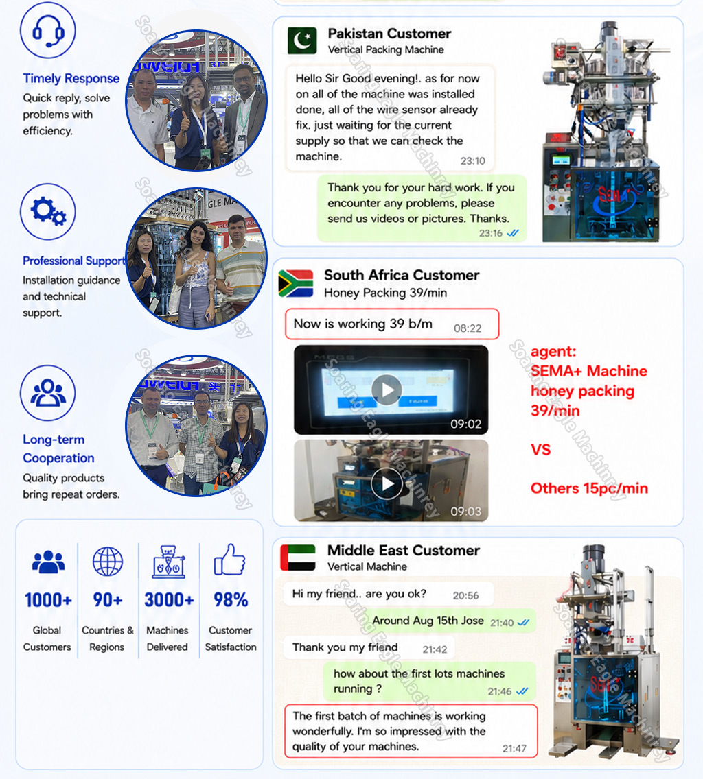 SEMA Fully Automatic Vertical Puffed Food Bag Packaging Machine for Potato Chips