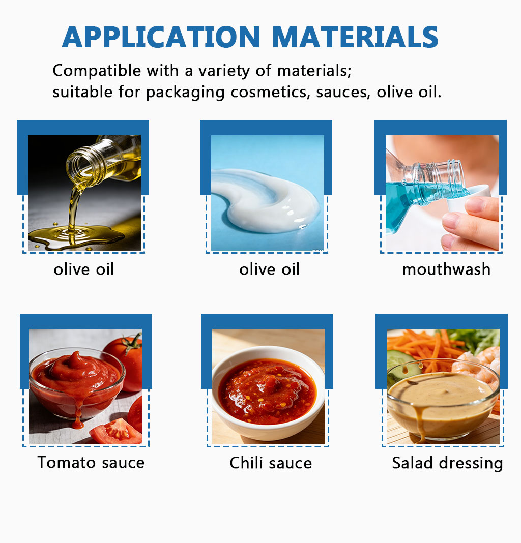 Automatic Two Pumps Shaped Bag Paste Cosmetic Samples Serum Face Cream Eye Cream Sachet Packing Machine