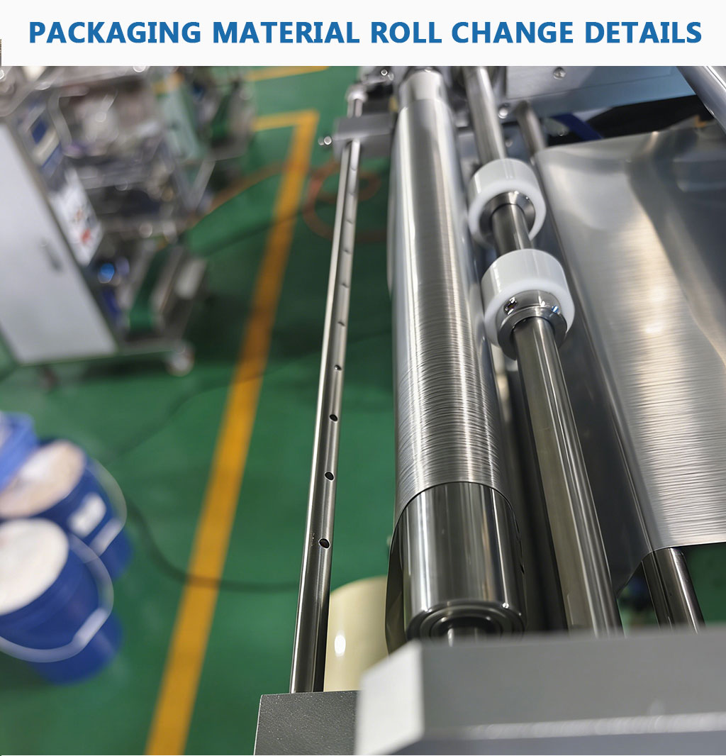Automatic Two Pumps Shaped Bag Paste Cosmetic Samples Serum Face Cream Eye Cream Sachet Packing Machine
