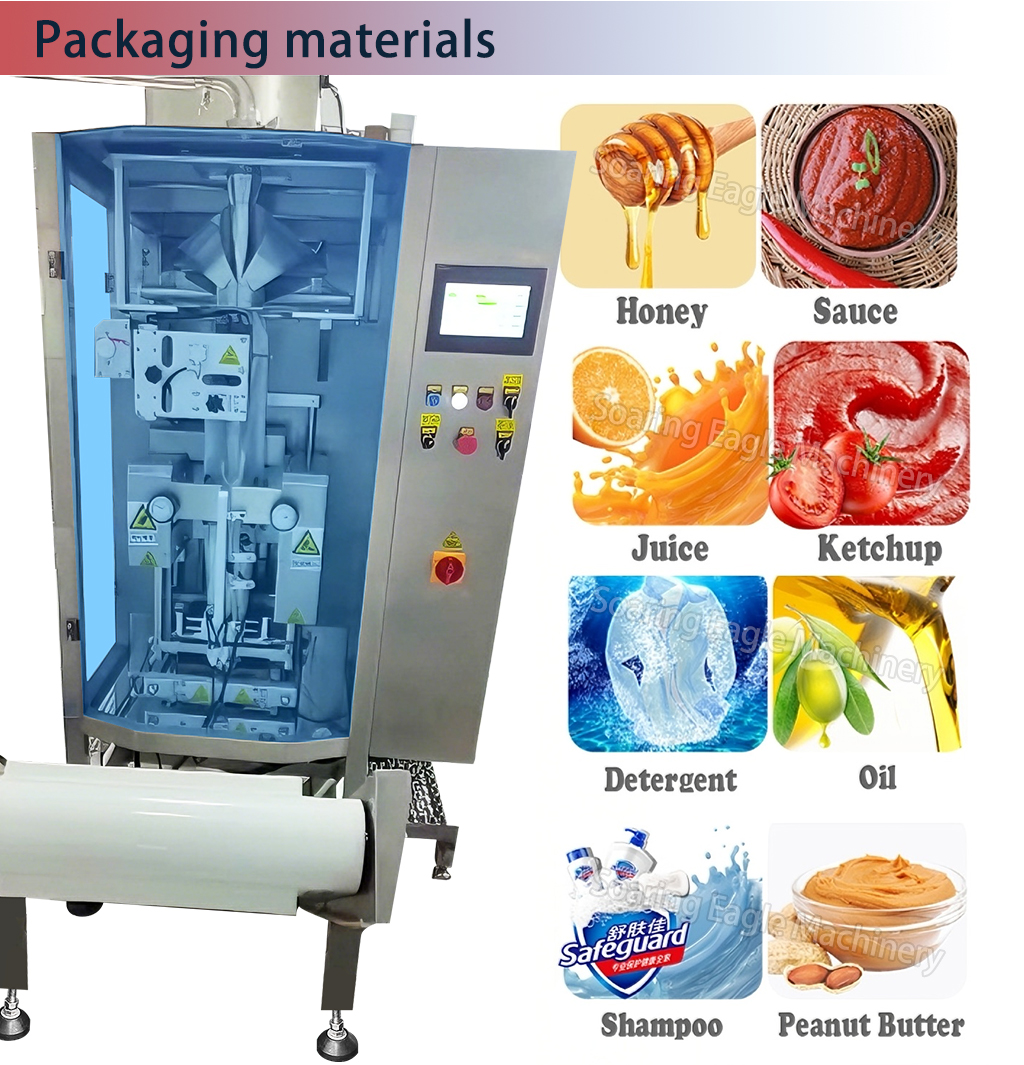 Fully Automatic Vertical Liquid Packaging Machine for Honey Jam Functional Drinks Coffee