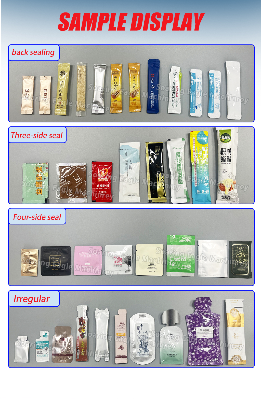 Pack Equipment Bags Seal Small Pouch 4 Side Seal Filling Automatic Protein Powder Coffee Powder Sachet Packing Machine