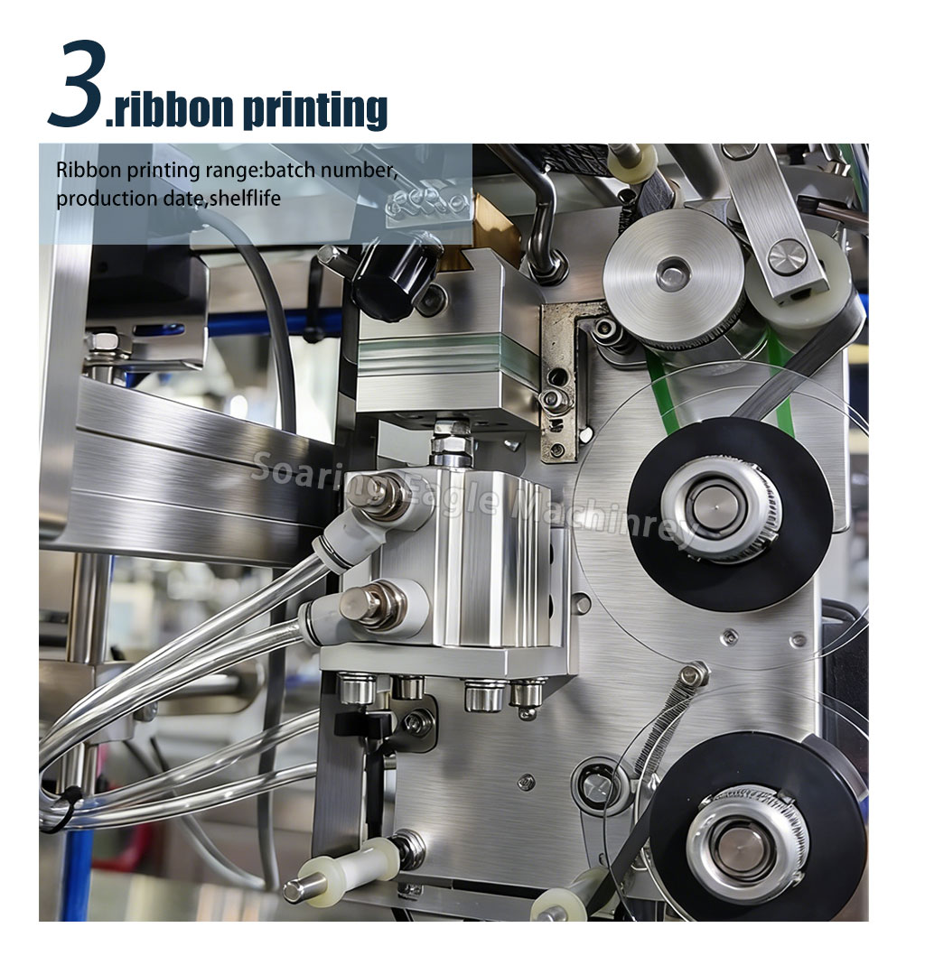 Smaller Automatic Paste Double Heat Sealin Four-Side Seal Pouch Filling Electric Food Sachet Packing Machine