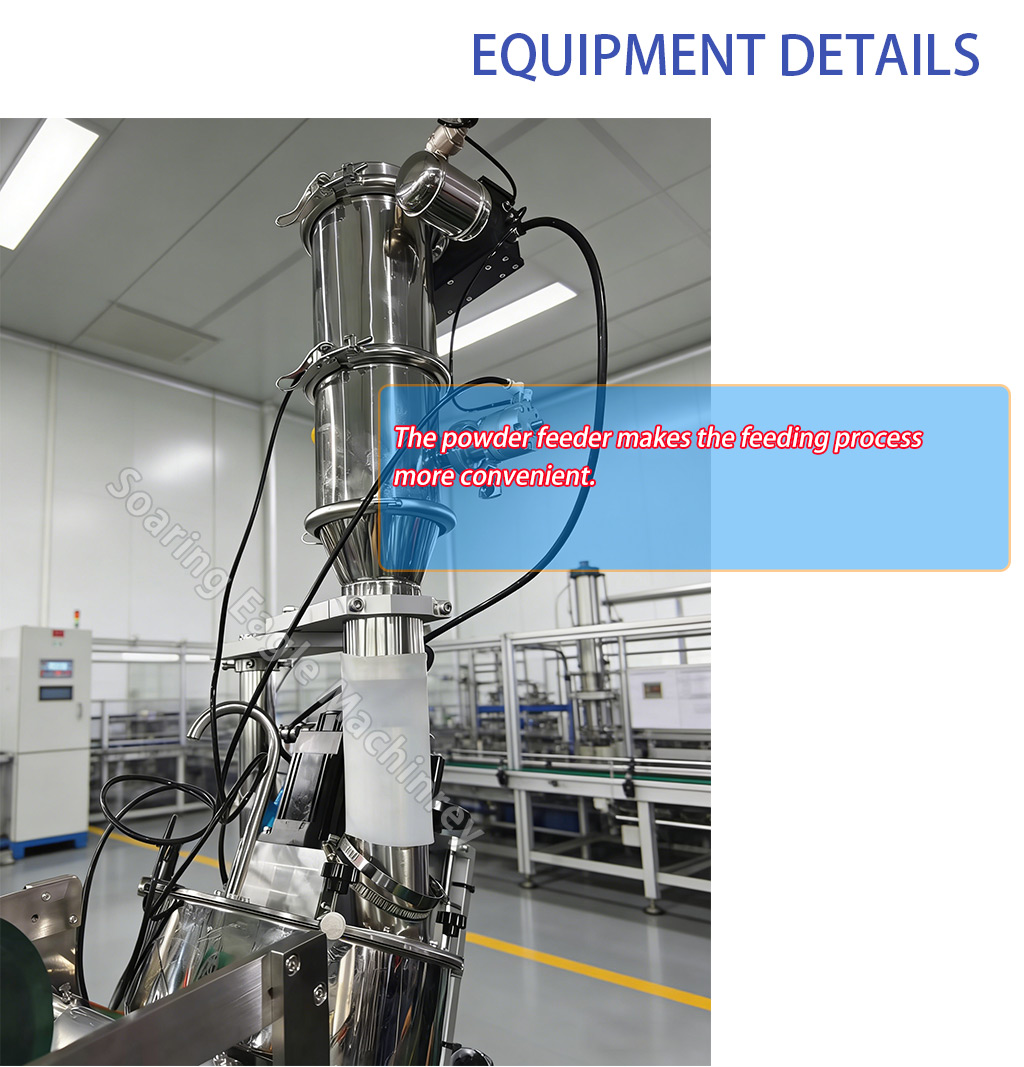 Automatic 4 Sides Sealing Powder Sachet Packing Machine of Matcha Coffee Spices Protein Milk Powder