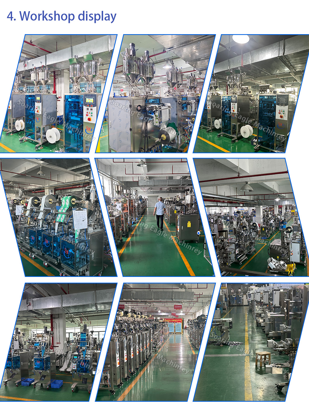 Automatic 4 Sides Sealing Powder Sachet Packing Machine of Matcha Coffee Spices Protein Milk Powder