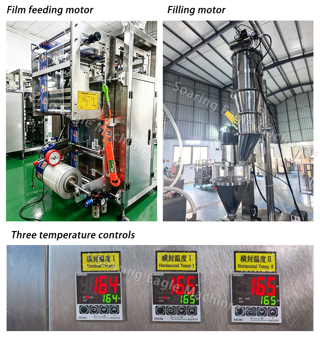 Fully Automatic Powder Vertical Packing 100g 200g 500g 1kg Sachet Packaging Machine Cocoa Powder Packing Machine