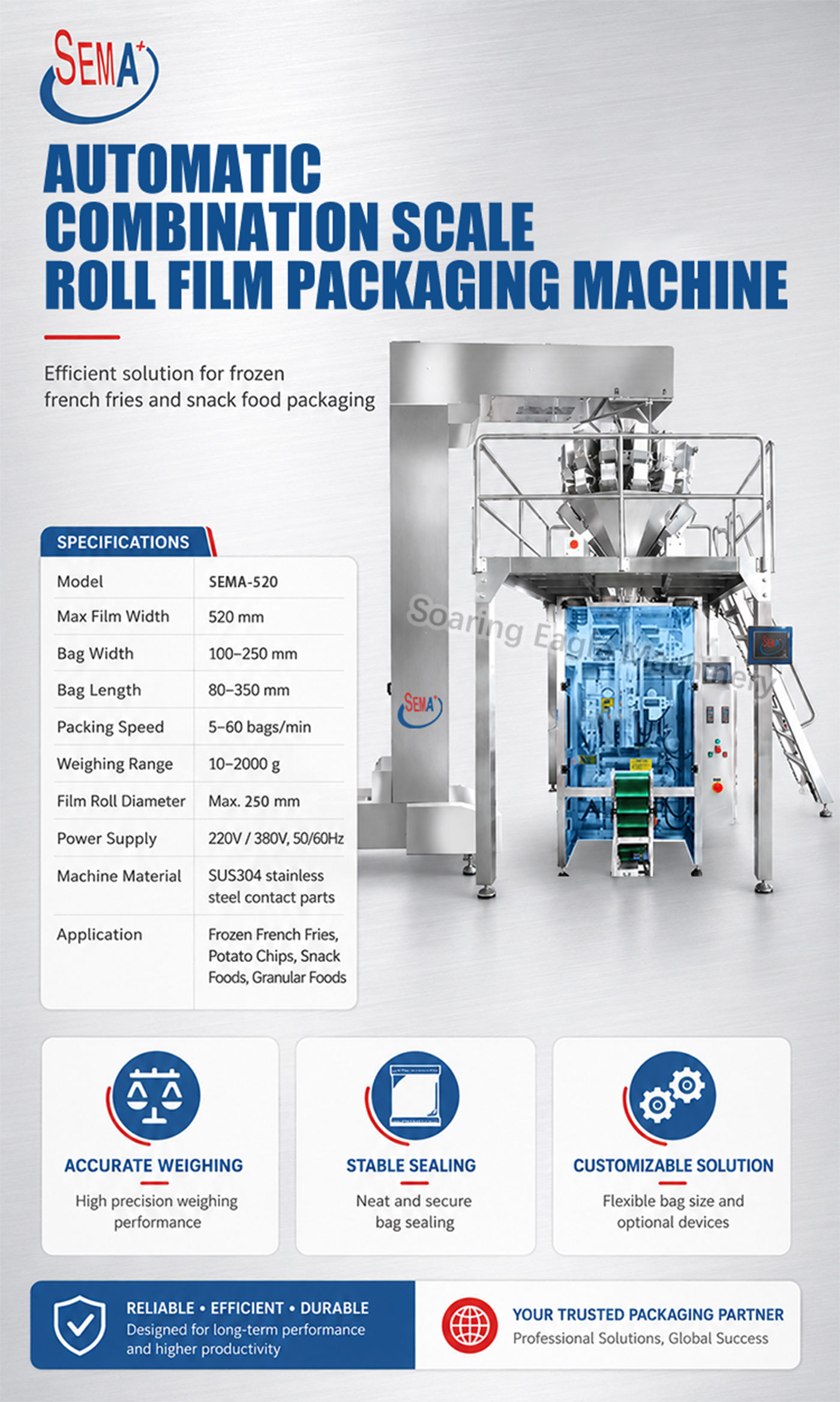 Automatic VFFS Pouch Bag Packing Machine for Banana Chips Automatic VFFS Pouch Bag Packing Machine for Banana Chips