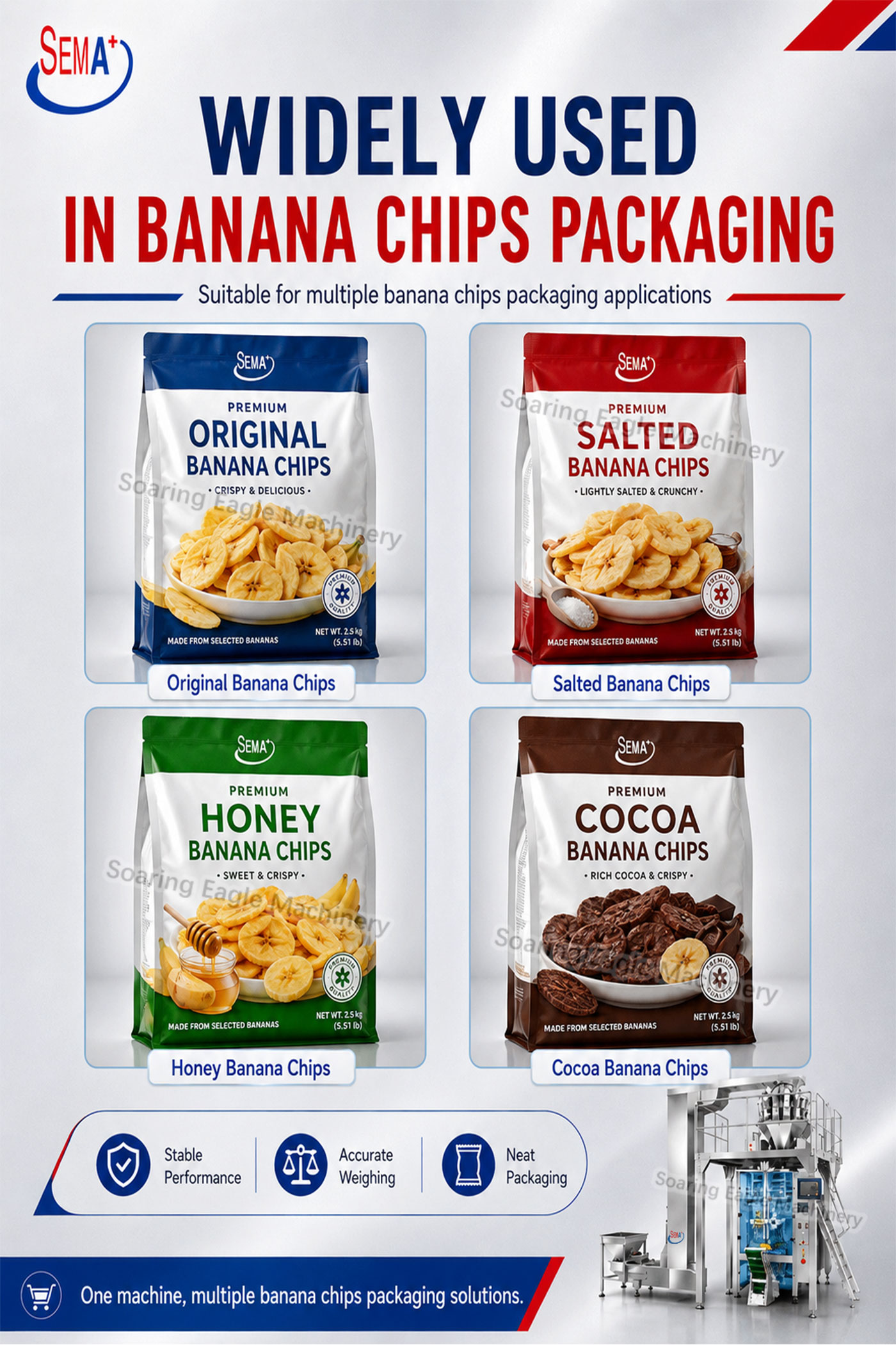 Automatic VFFS Pouch Bag Packing Machine for Banana Chips Automatic VFFS Pouch Bag Packing Machine for Banana Chips