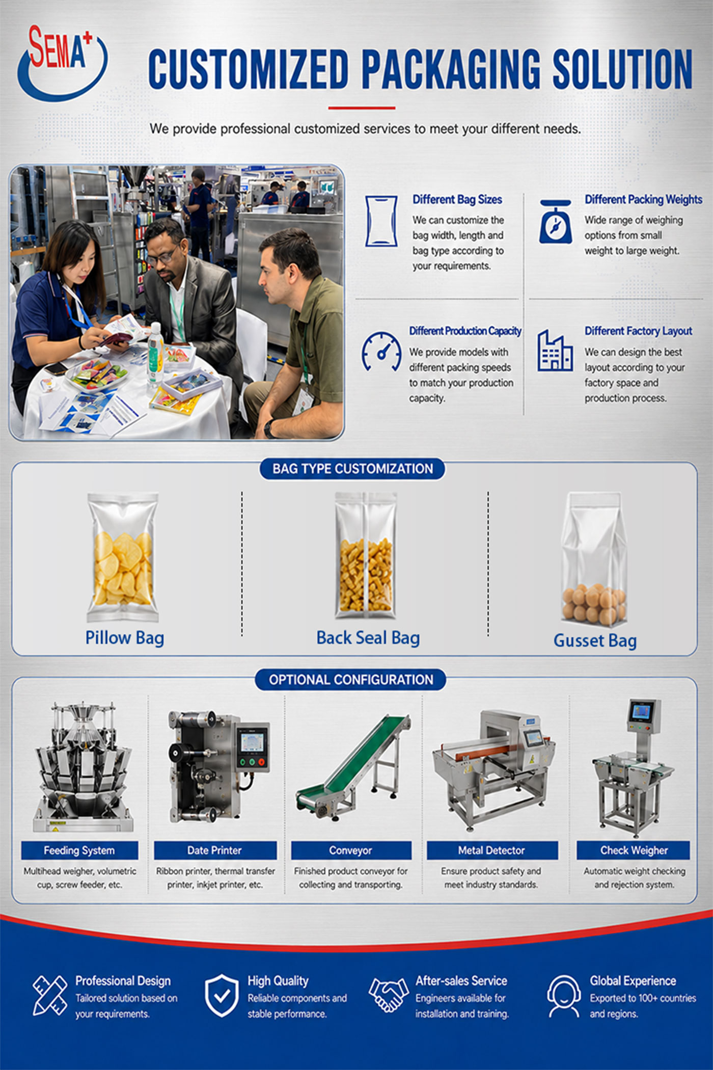 Automatic VFFS Pouch Bag Packing Machine for Rice Crust Chips and Snacks Automatic VFFS Pouch Bag Packing Machine for Rice Crust Chips and Snacks