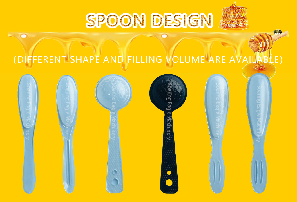 Automatic Honey Spoon Packing Machine with Filling Sealing and Pillow-Type Packaging System