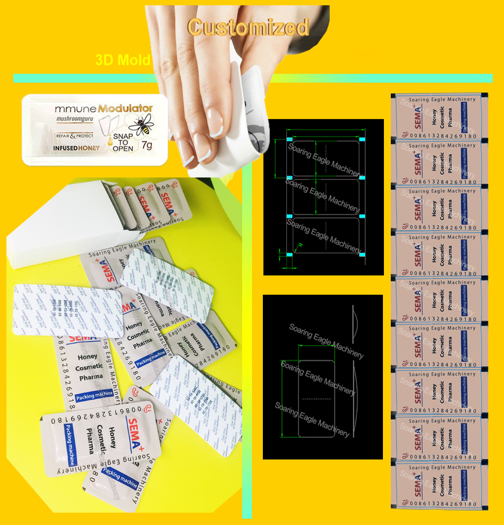 High Speed Automatic Honey Snap Packing Machine for Honey Oral Jelly Syrup and Liquid Products