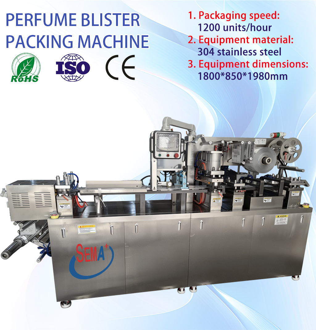 Automatic Perfume Blister Packing Machine for Car Air Freshener PVC PET Blister Card Packaging