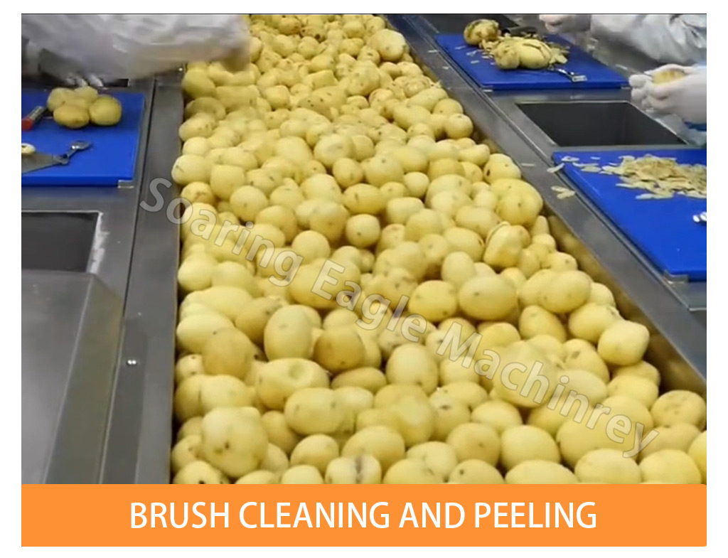 Automatic Potato Chip Frying Production Line Packing Machine Complete Potato Chips Processing Line