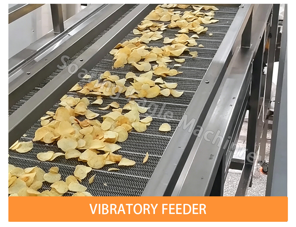 Automatic Potato Chip Frying Production Line Packing Machine Complete Potato Chips Processing Line