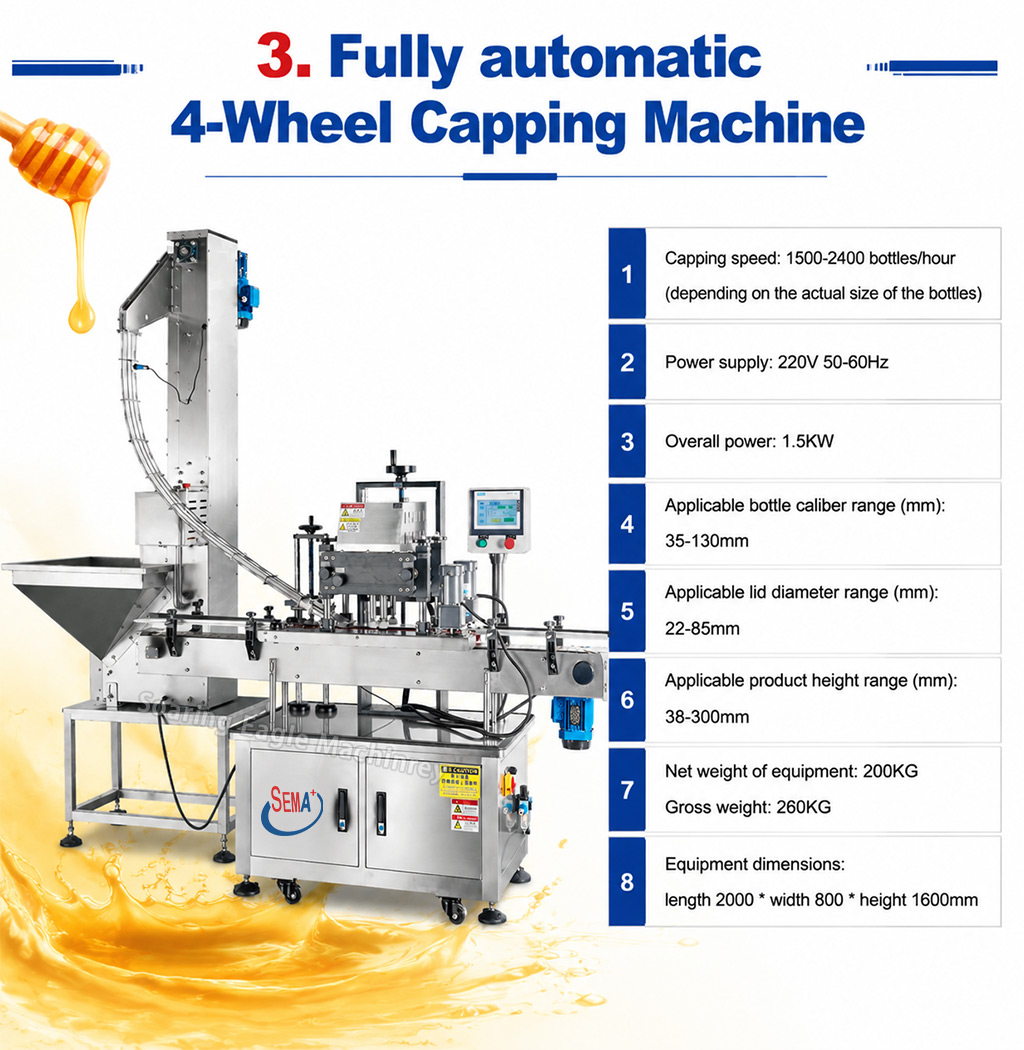 Automatic Honey Bottling Line | Honey Filling Capping Sealing Labeling Production Line Automatic Honey Bottling Line | Honey Filling Capping Sealing Labeling Production Line