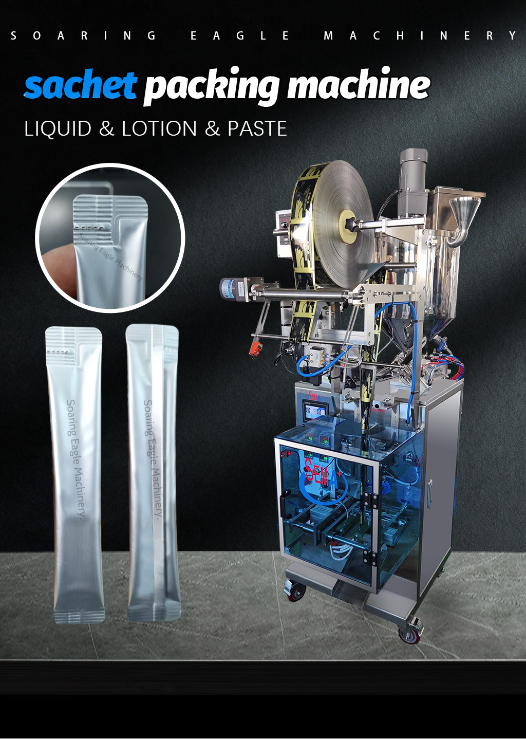 Automatic Honey Sachet Packing Machine for Stick Pack Liquid Honey Cosmetic