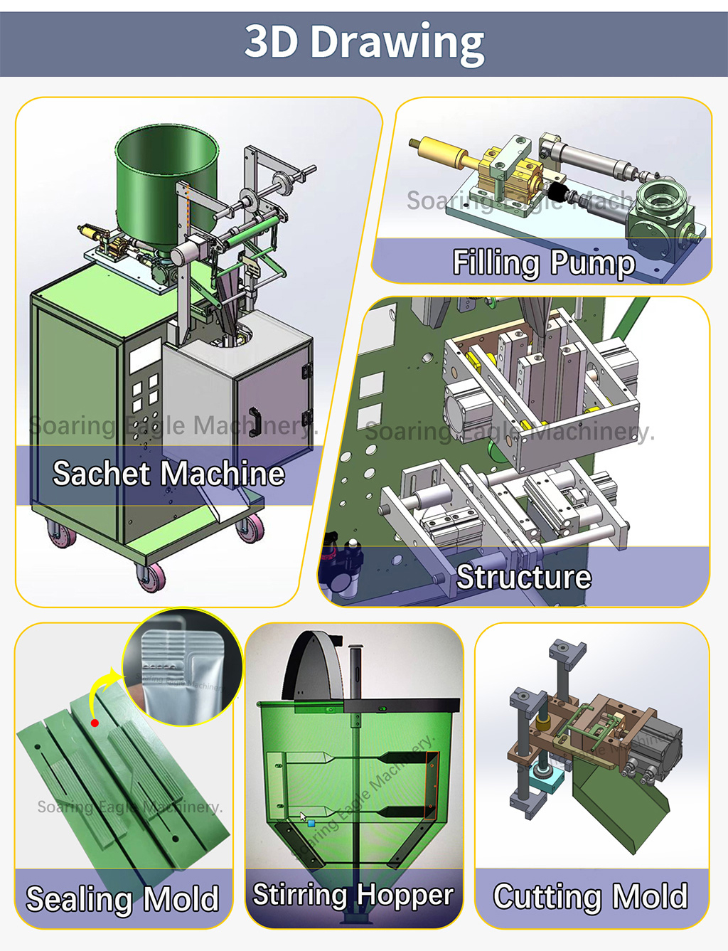 Automatic Honey Sachet Packing Machine for Stick Pack Liquid Honey Cosmetic