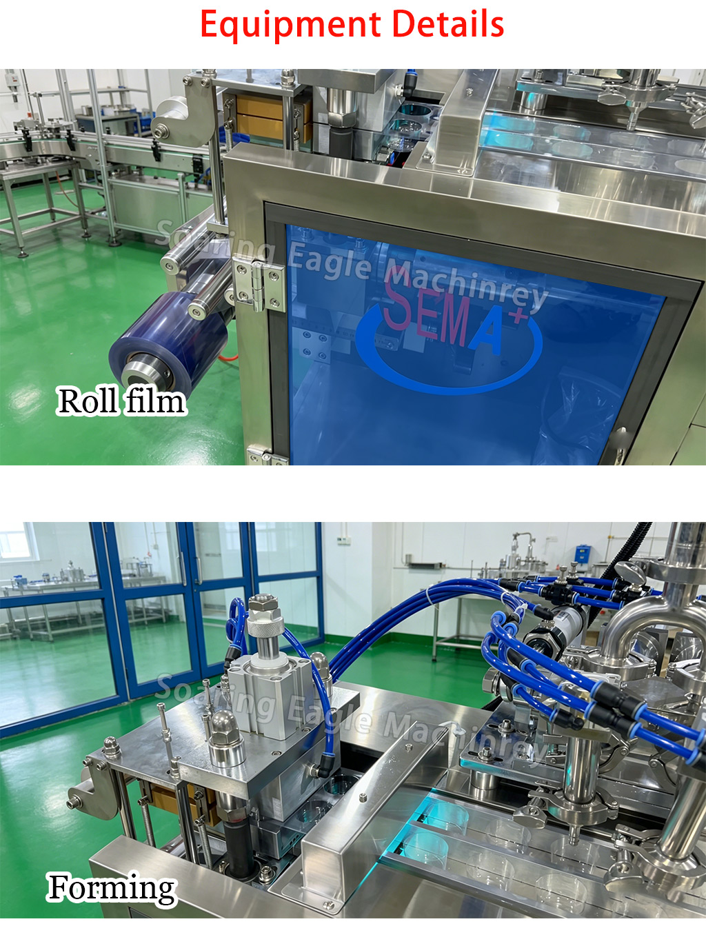Automatic Thermoforming Food Blister Packing Machine for Honey Butter and Sauce Packaging Automatic Thermoforming Food Blister Packing Machine for Honey Butter and Sauce Packaging