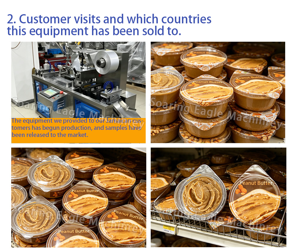 Automatic Thermoforming Food Blister Packing Machine for Honey Butter and Sauce Packaging Automatic Thermoforming Food Blister Packing Machine for Honey Butter and Sauce Packaging